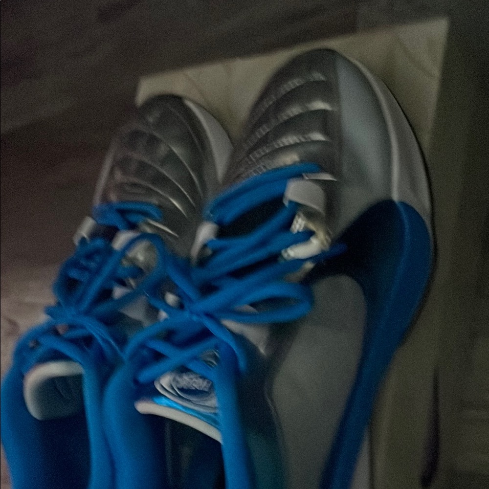 Nike  Blue and Silver Sneakers - Picture 3 of 9